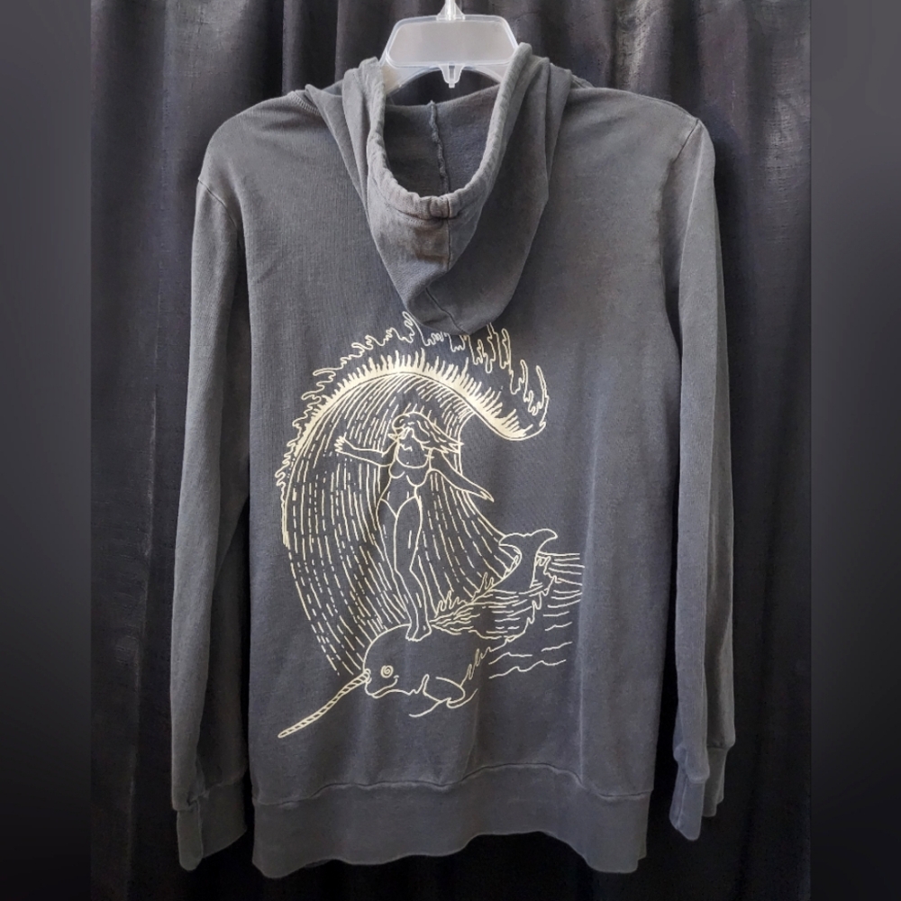 Surfer Graphic Zip Up Jacket - Jolyn